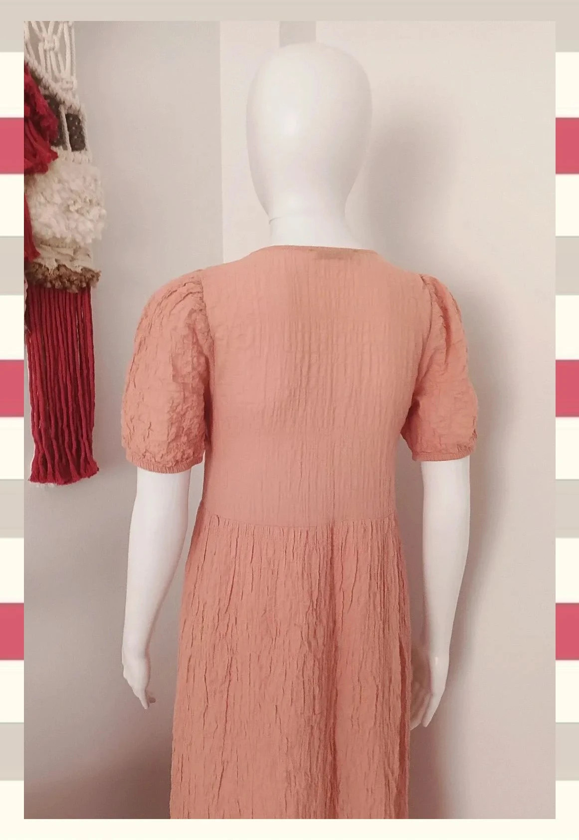 Vestido midi Pull&Bear Tono Arena /Maquillaje T.S – Pull & Bear – taille S / 36 / 8 5
