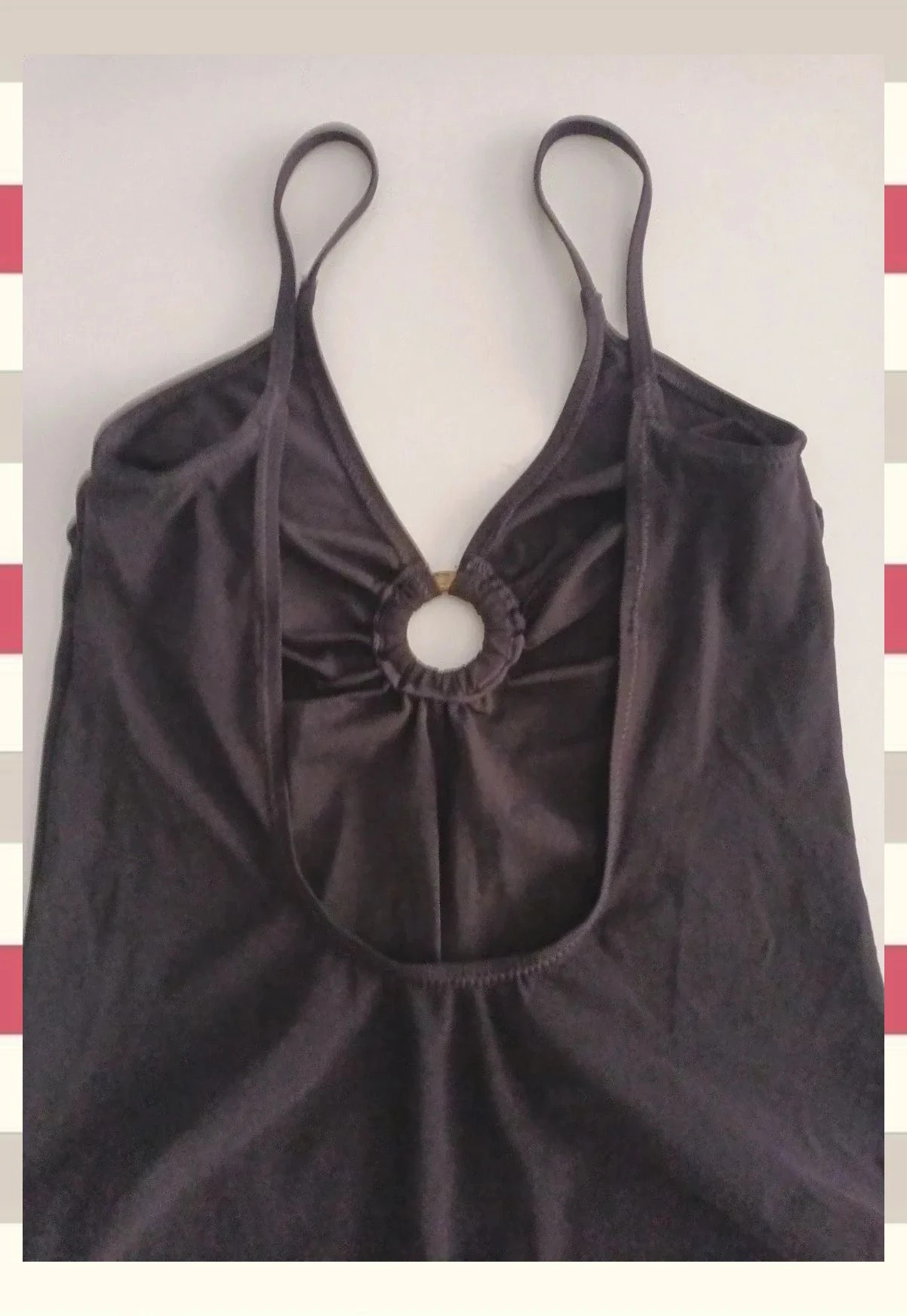 Bañador Negro con Detalle de Aro y Espalda Descubierta T.L – La Boutique – taille L / 40 / 12 4