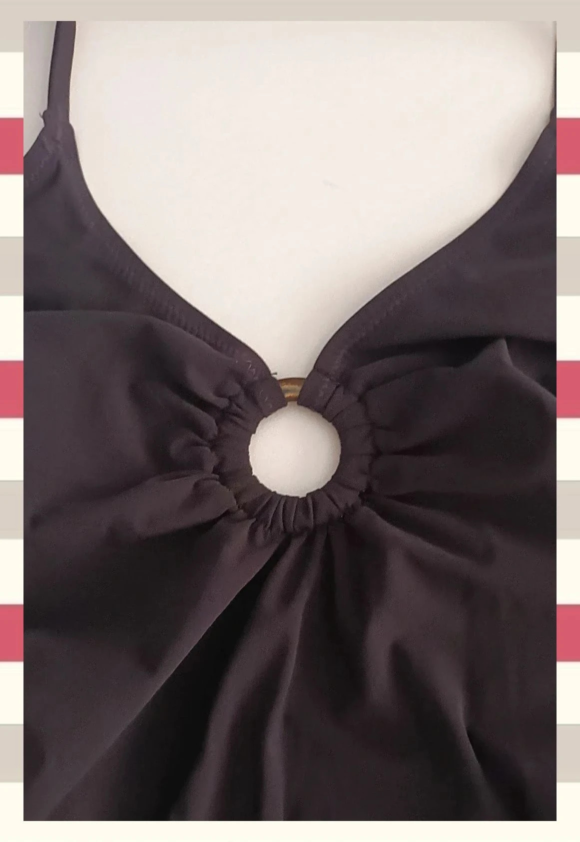 Bañador Negro con Detalle de Aro y Espalda Descubierta T.L – La Boutique – taille L / 40 / 12 3