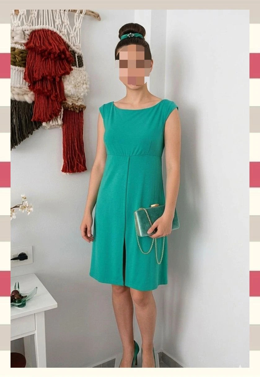 Vestido Cóctel Verde Esmeralda By Sandro Ferrone Roma T.M. – Sandro Ferrone – taille M / 38 / 10 2