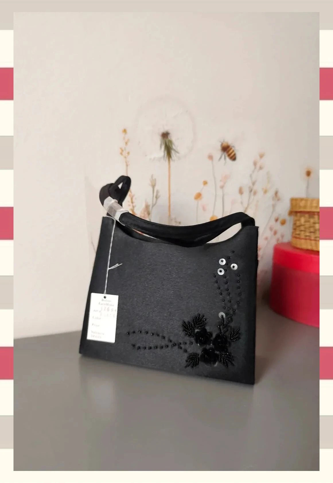 Mini bolso de Mano de Fiesta Satinado Nuevo