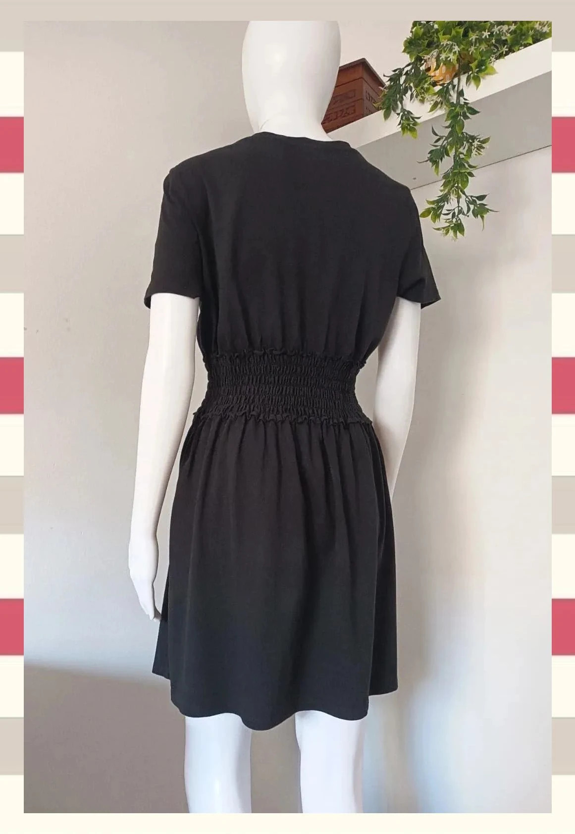 Vestido Negro Topshop Cintura Elástica – Topshop – taille M / 38 / 10 2