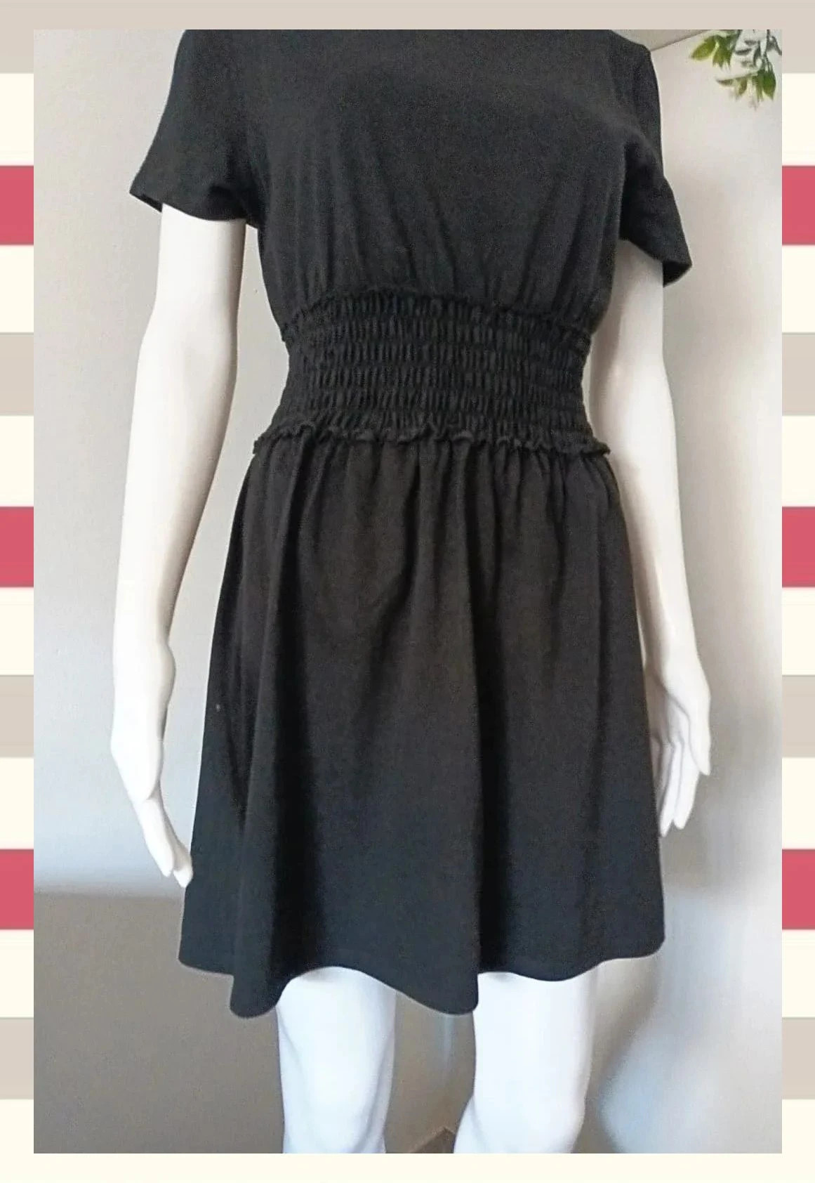 Vestido Negro Topshop Cintura Elástica – Topshop – taille M / 38 / 10 5