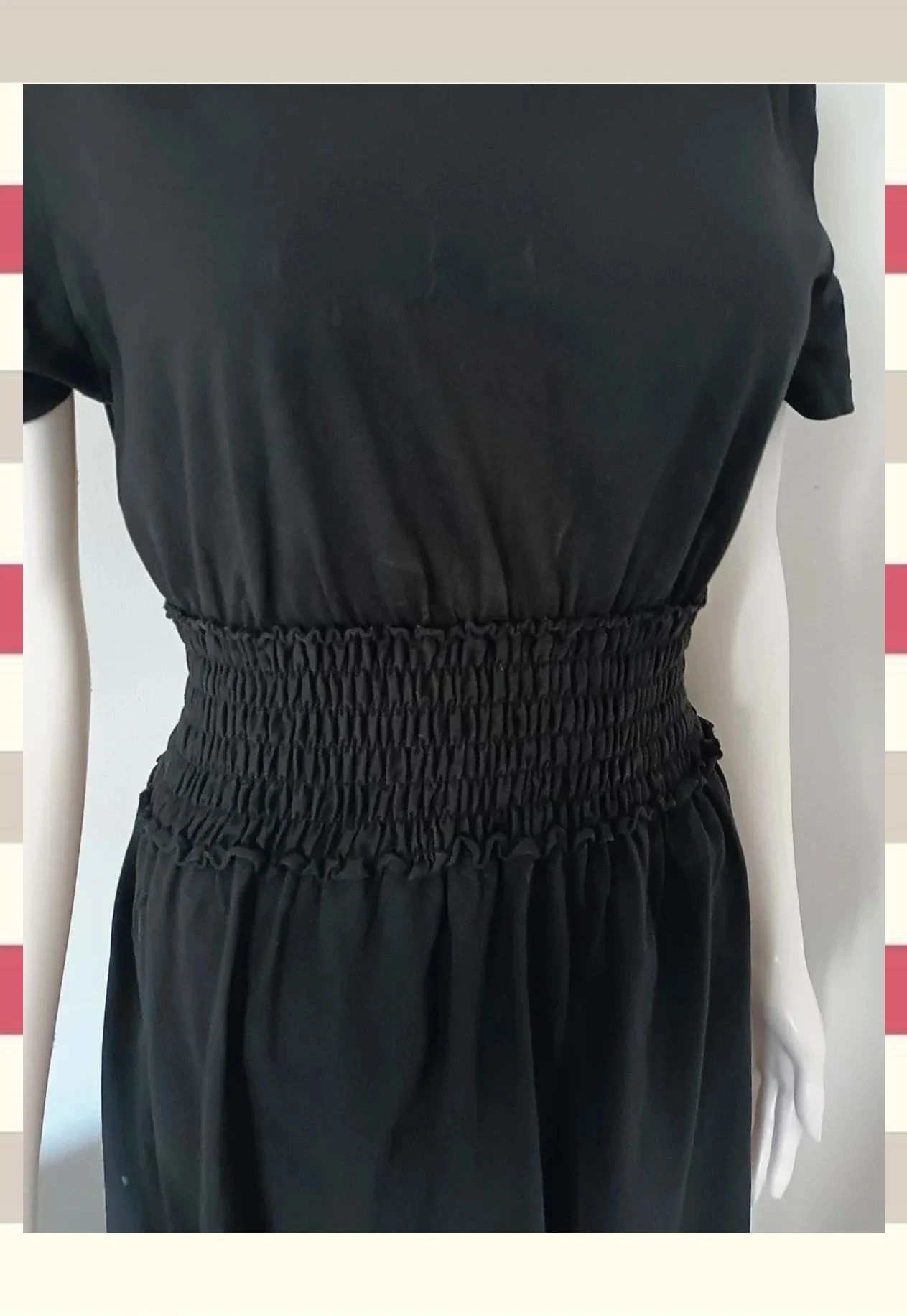 Vestido Negro Topshop Cintura Elástica – Topshop – taille M / 38 / 10 4