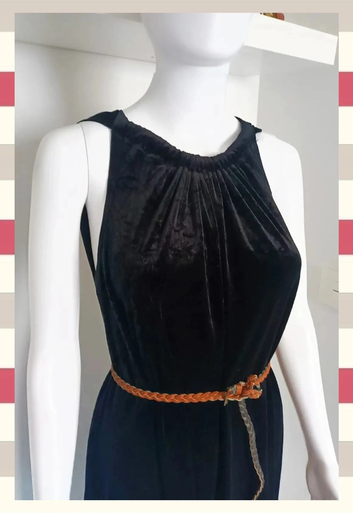Elegante y exclusivo Vestido midi de Terciopelo Marca JBS – JBS – taille 4XL / 48 / 20 5