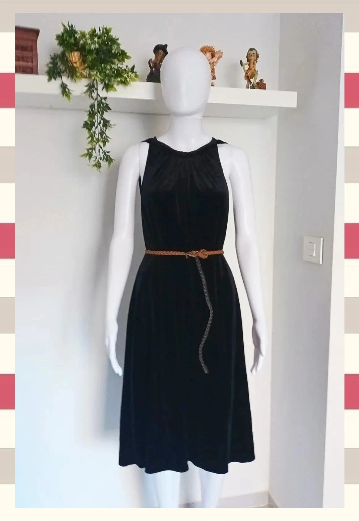 Elegante y exclusivo Vestido midi de Terciopelo Marca JBS – JBS – taille 4XL / 48 / 20