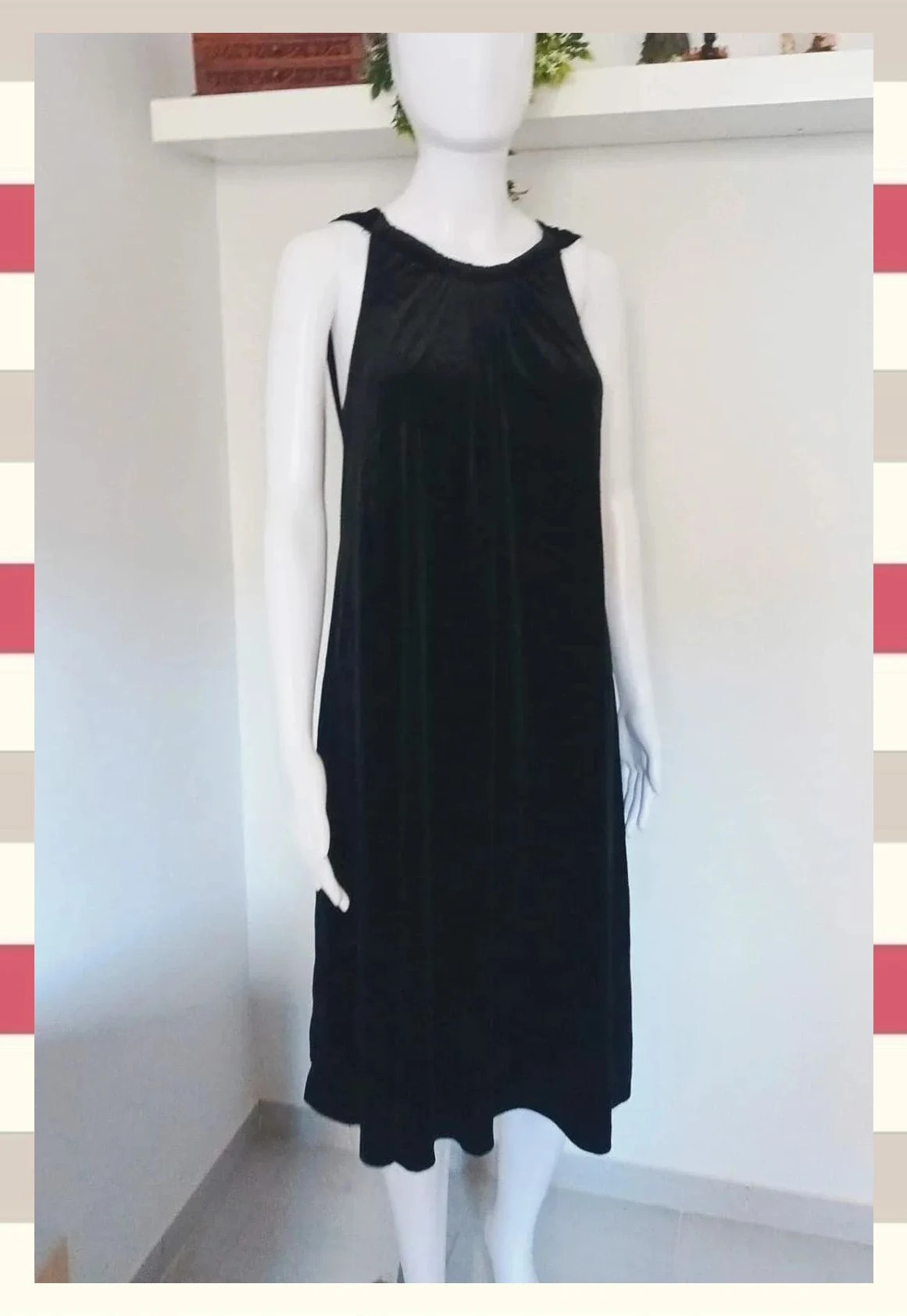Elegante y exclusivo Vestido midi de Terciopelo Marca JBS – JBS – taille 4XL / 48 / 20 4