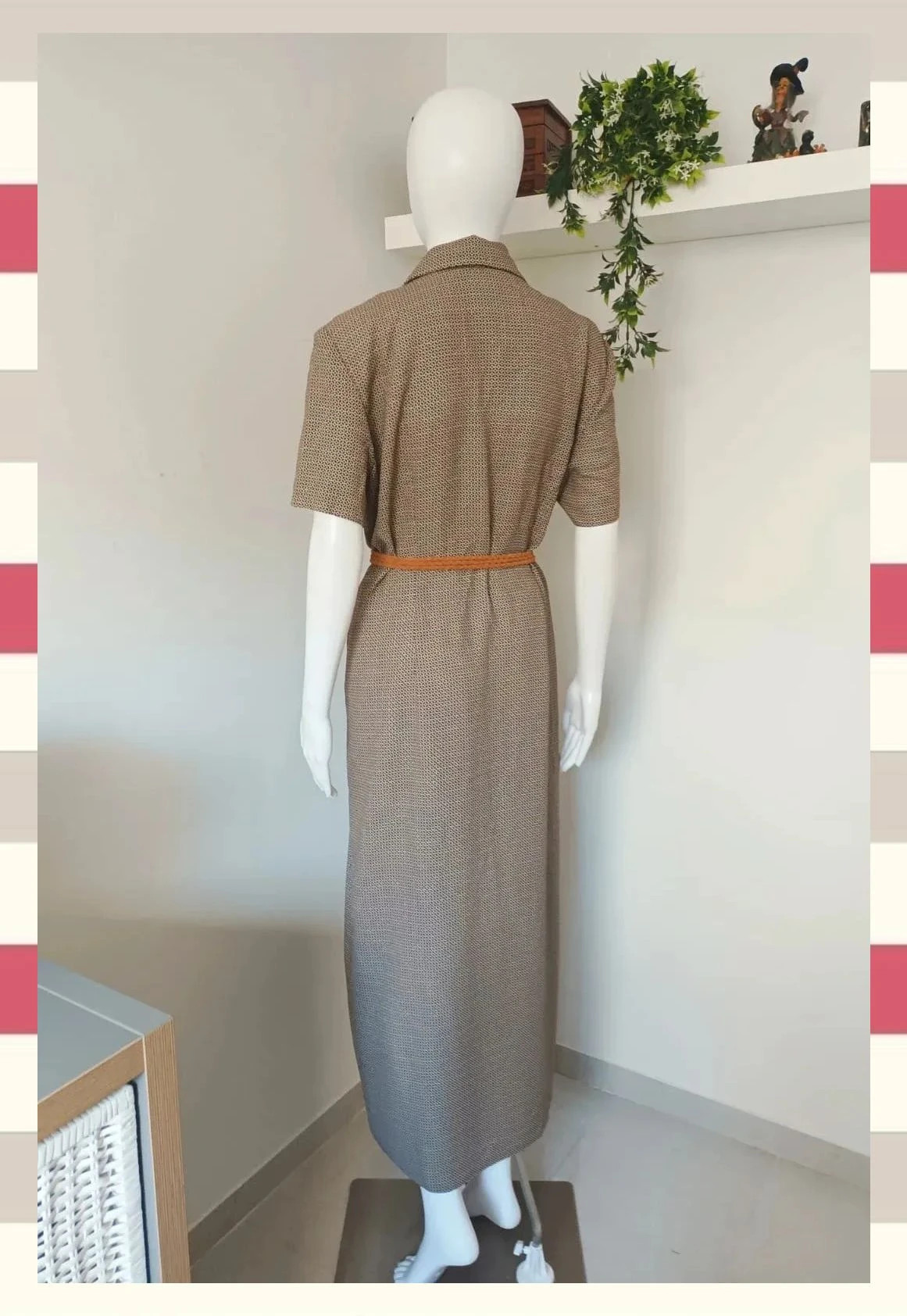 Vestido maxi camisero Leslie Fay Talla M/38 con cinturón – Leslie Fay – taille M / 38 / 10 2