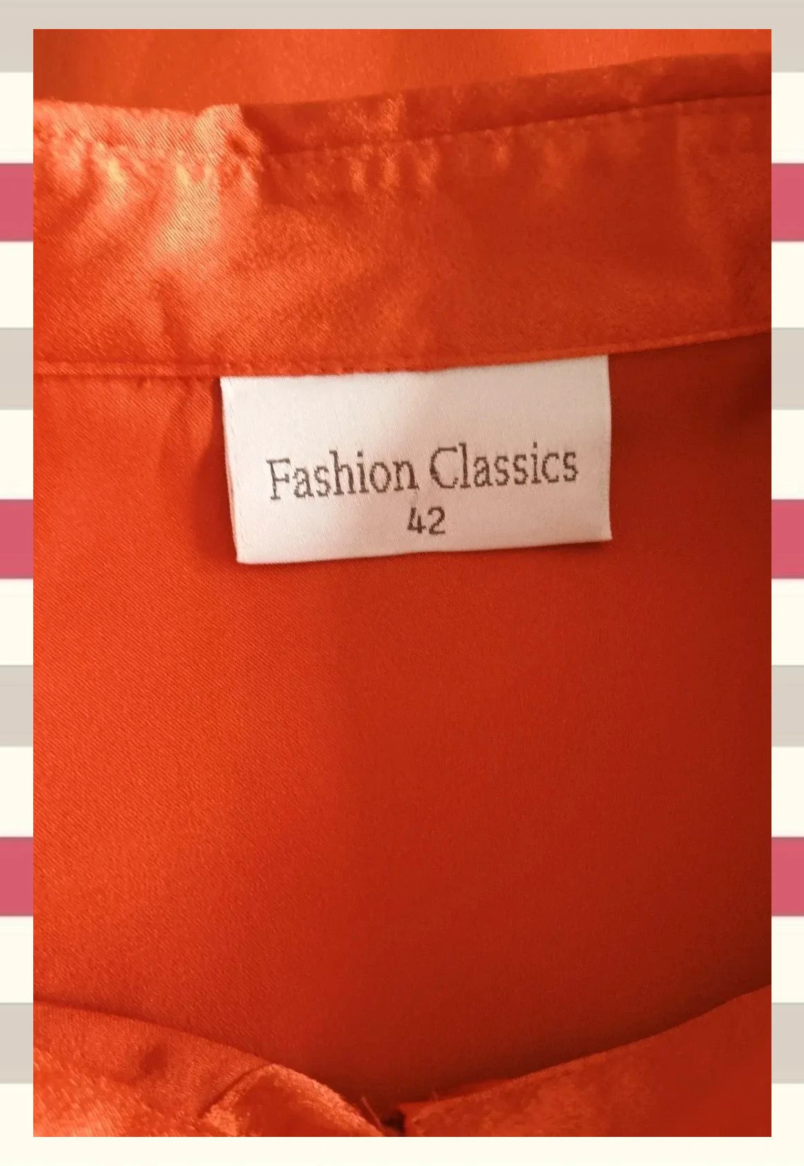 Blusa Satinada roja con Lazo T.42 – Vintage Boutique – taille XL / 42 / 14 5