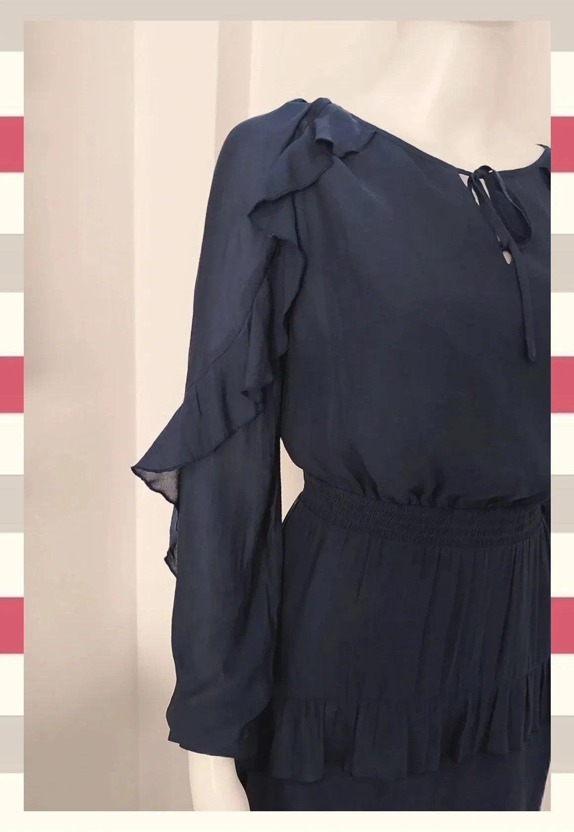 Vestido de Gasa con Volantes by Promo T.Sd – Promod – taille S / 36 / 8 4