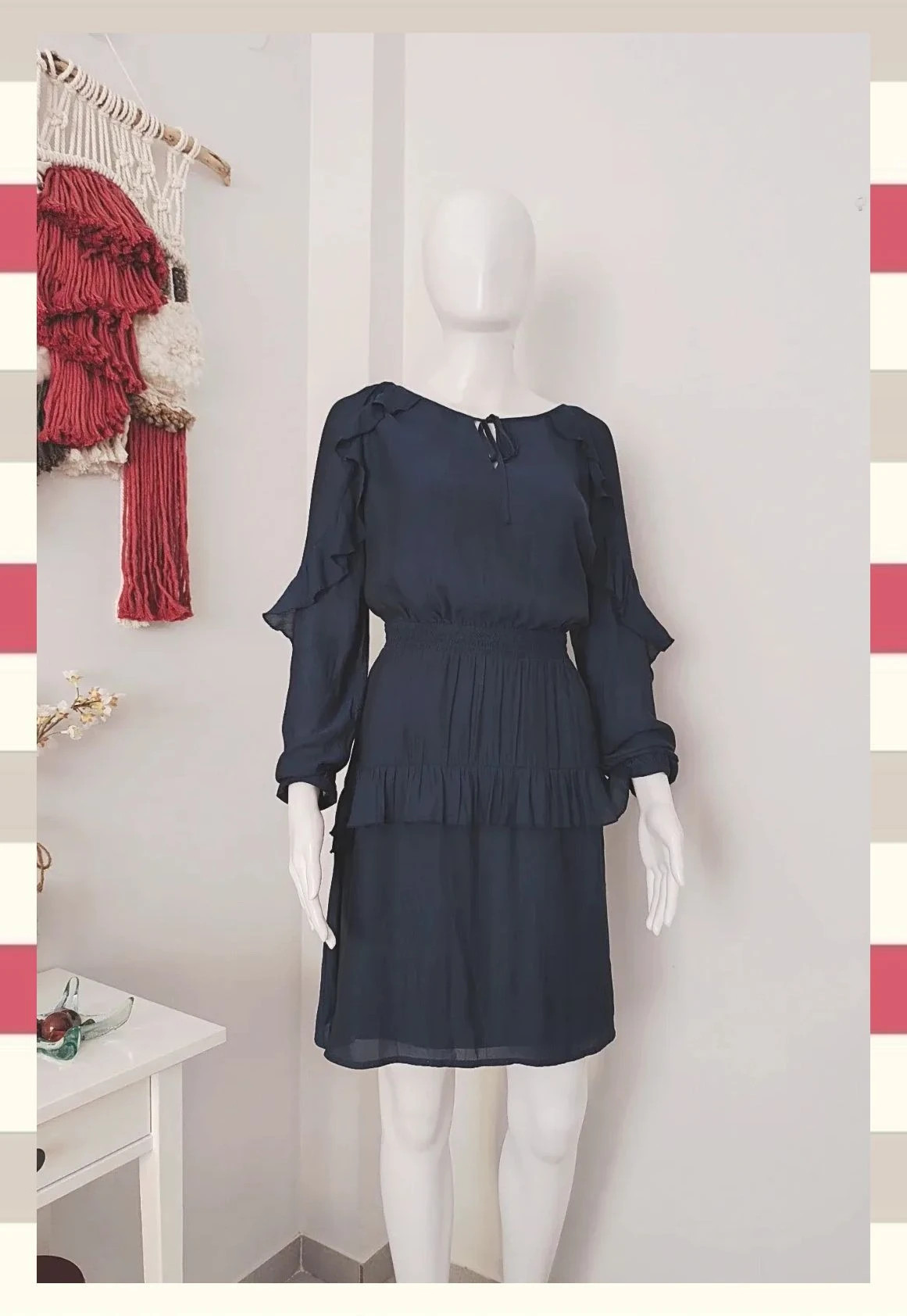 Vestido de Gasa con Volantes by Promo T.Sd – Promod – taille S / 36 / 8