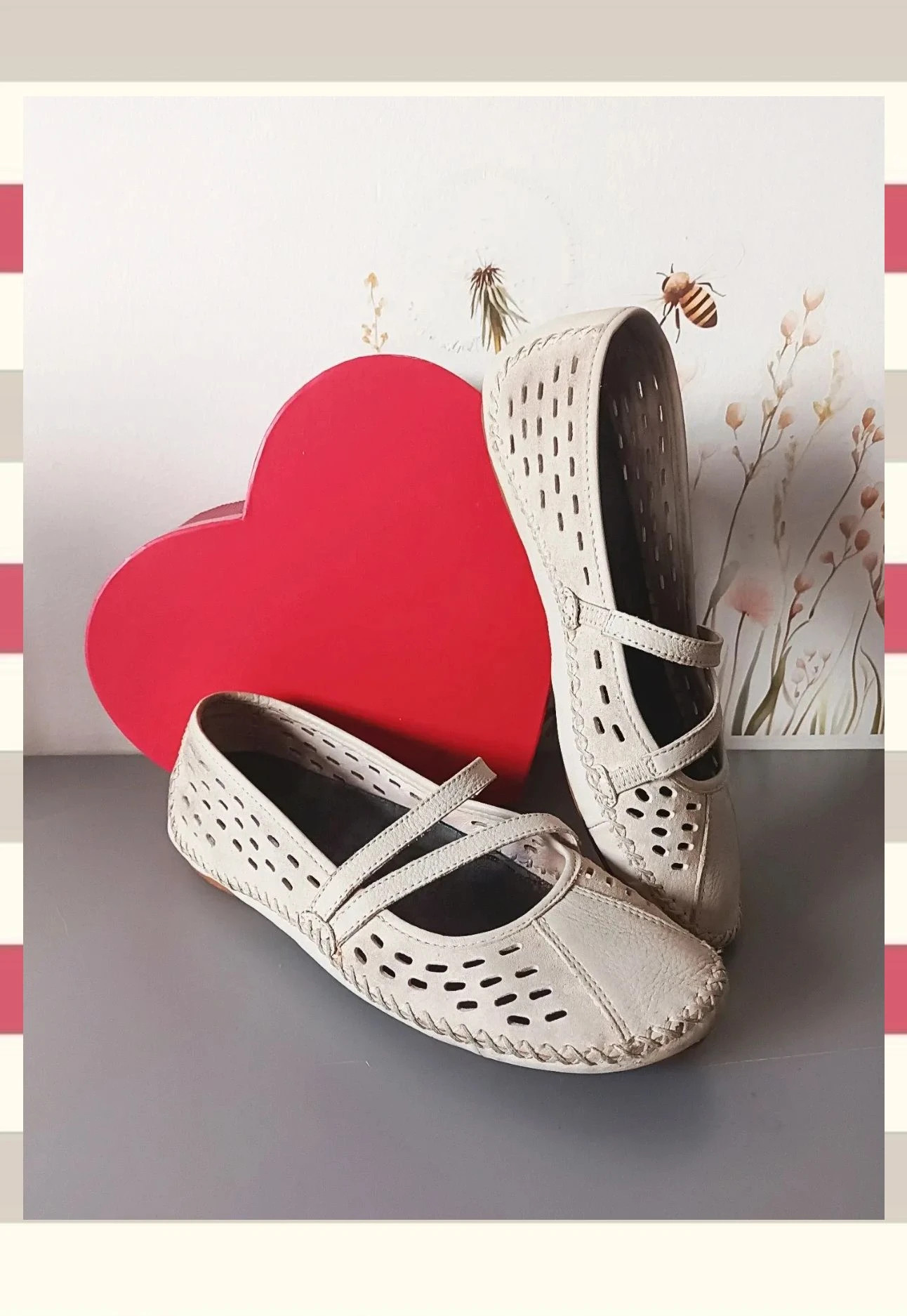 Hush Puppies de cuero Beige/Crema T.38