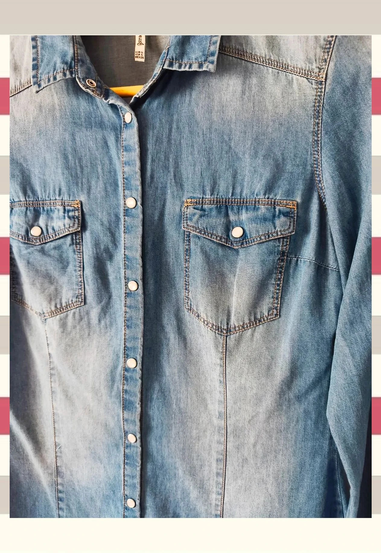 Camisa vaquera Marca Stradivarius T S. – Stradivarius – taille S / 36 / 8 4