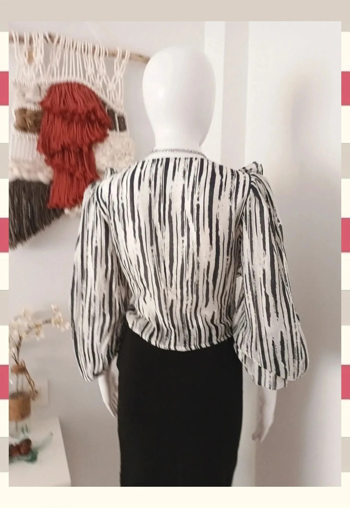 Blusa Cropped Estilo romantico/boho T.M – La Boutique – taille M / 38 / 10 3