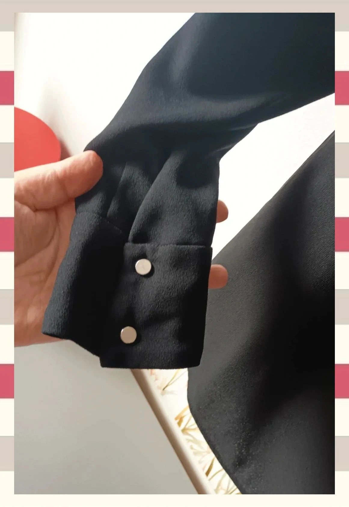 Blusa negra con detalles metálicos Zara Woman T.XS Como nueva – Zara Woman – taille XS / 34 / 6 5