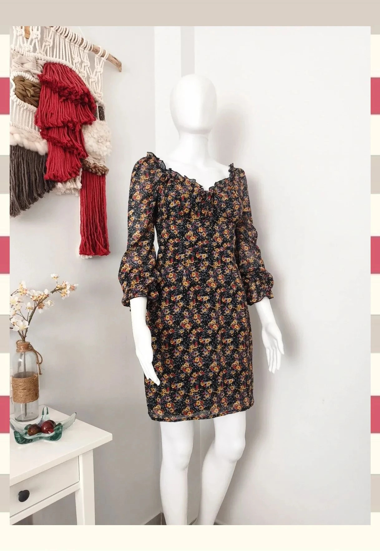 Vestido corto estampado Floral by Nasty Gal