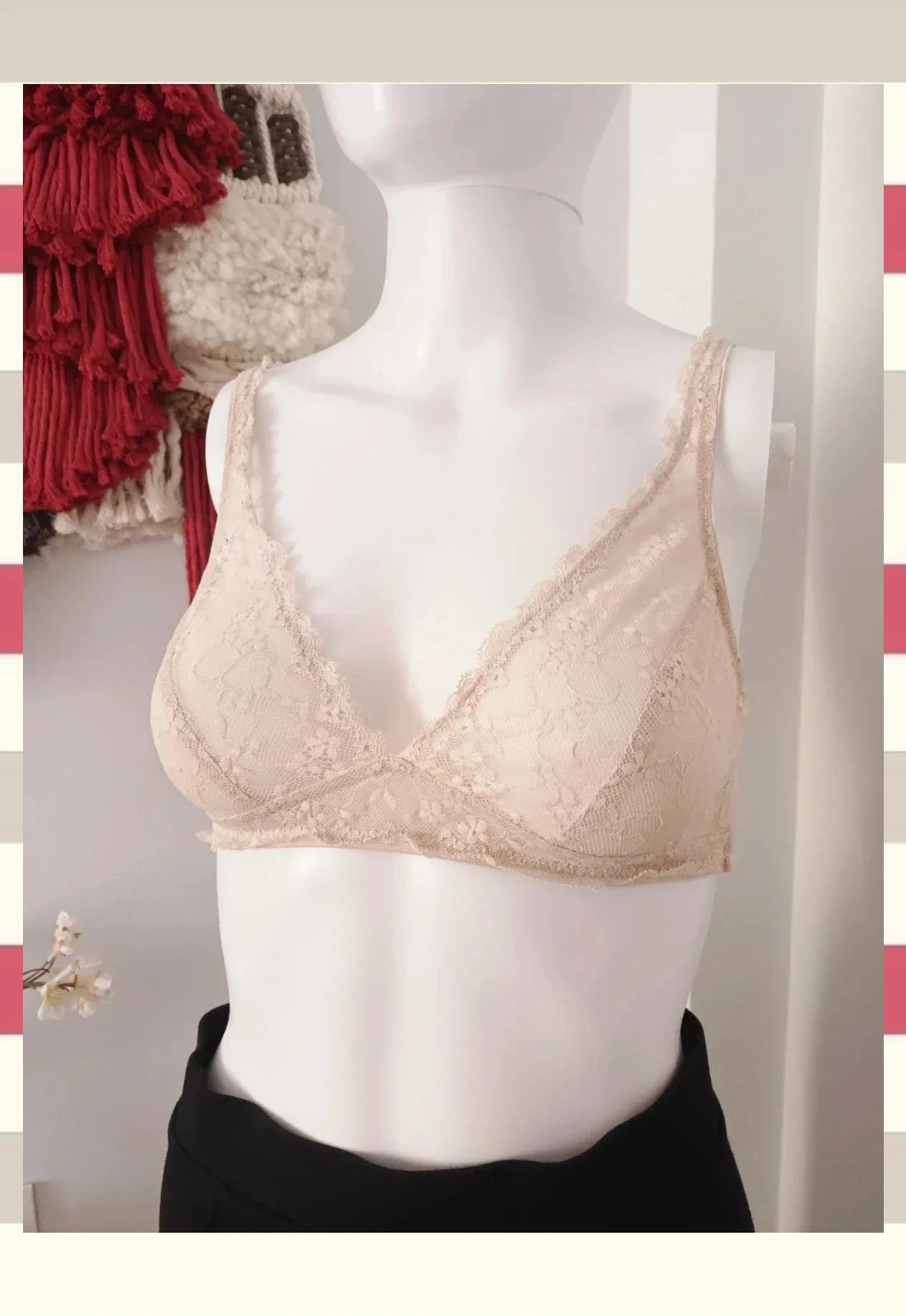 Blusa de Tul Semitransparente con Top de Encaje T.S – Inside – taille S / 36 / 8 5