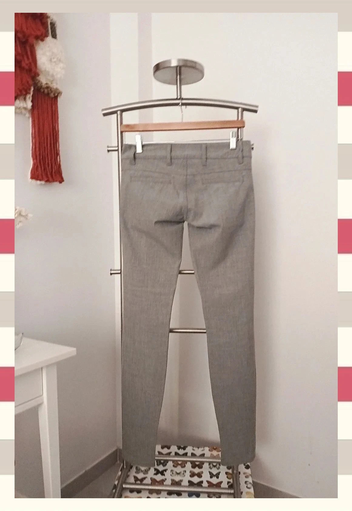 Chino gris MET talla S (36) - pitillo tobillero, buen estado – Met – taille S / 36 / 8 3