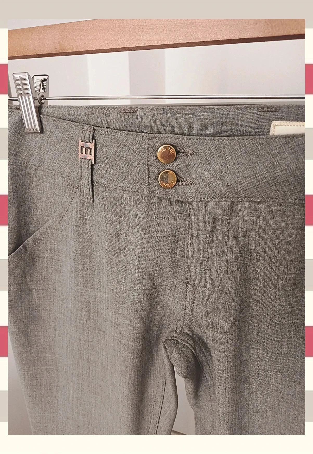 Chino gris MET talla S (36) - pitillo tobillero, buen estado – Met – taille S / 36 / 8 4