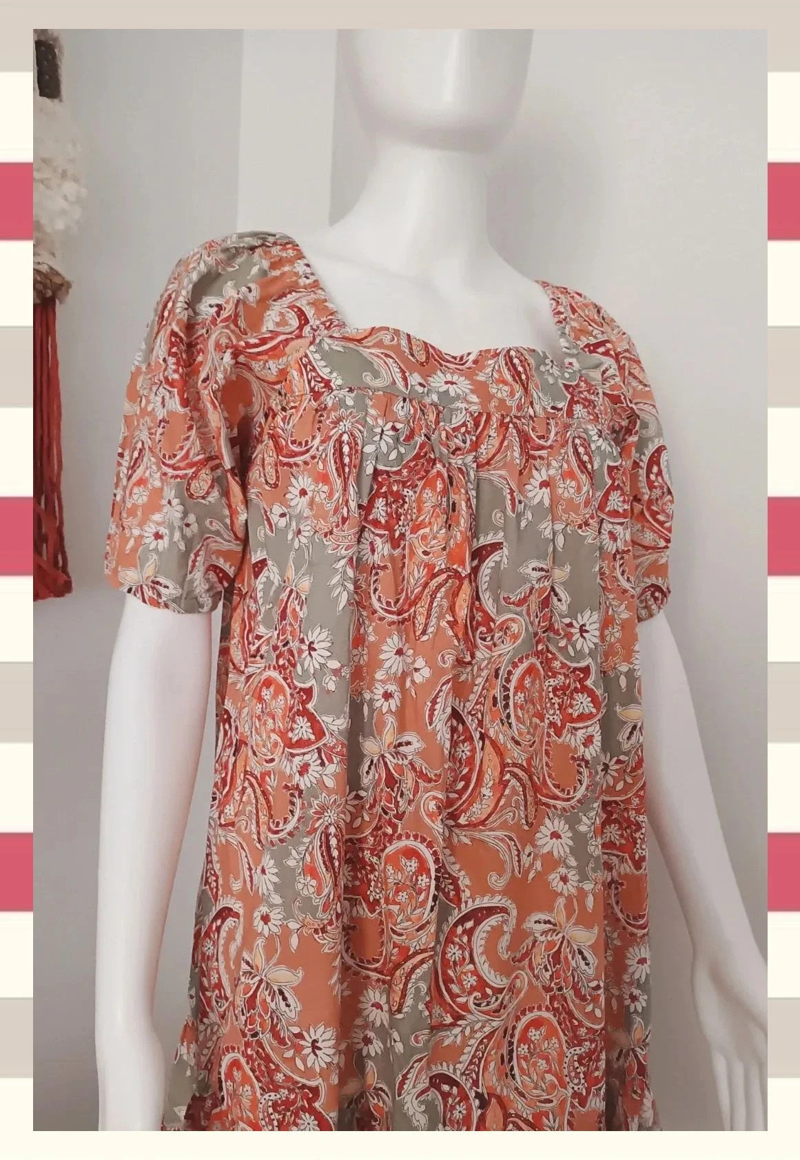 Vestido Mini con Estampado Cachemira/Paisley T.S – MNG Casual – taille S / 36 / 8 4