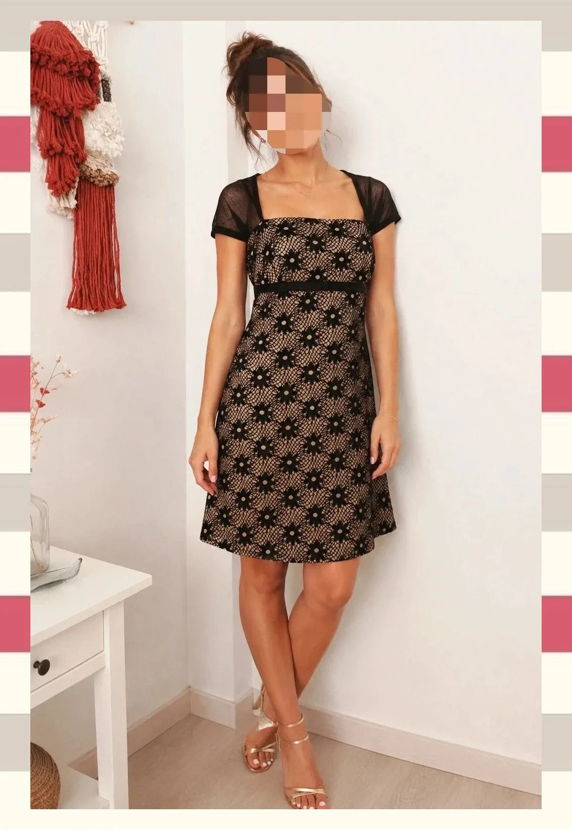 Fabuloso Vestido de Fiesta/Invitada Marca Victoria Estepa T.40 – Victoria Estepa – taille L / 40 / 12 2