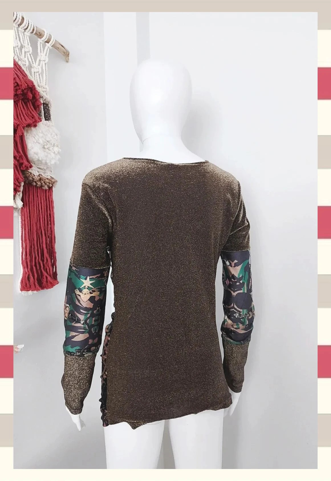 Camiseta/Vestido corto Bazar de Christian LaCroix T L. Edición Vintage/ Lurex – Christian Lacroix – taille L / 40 / 12 3