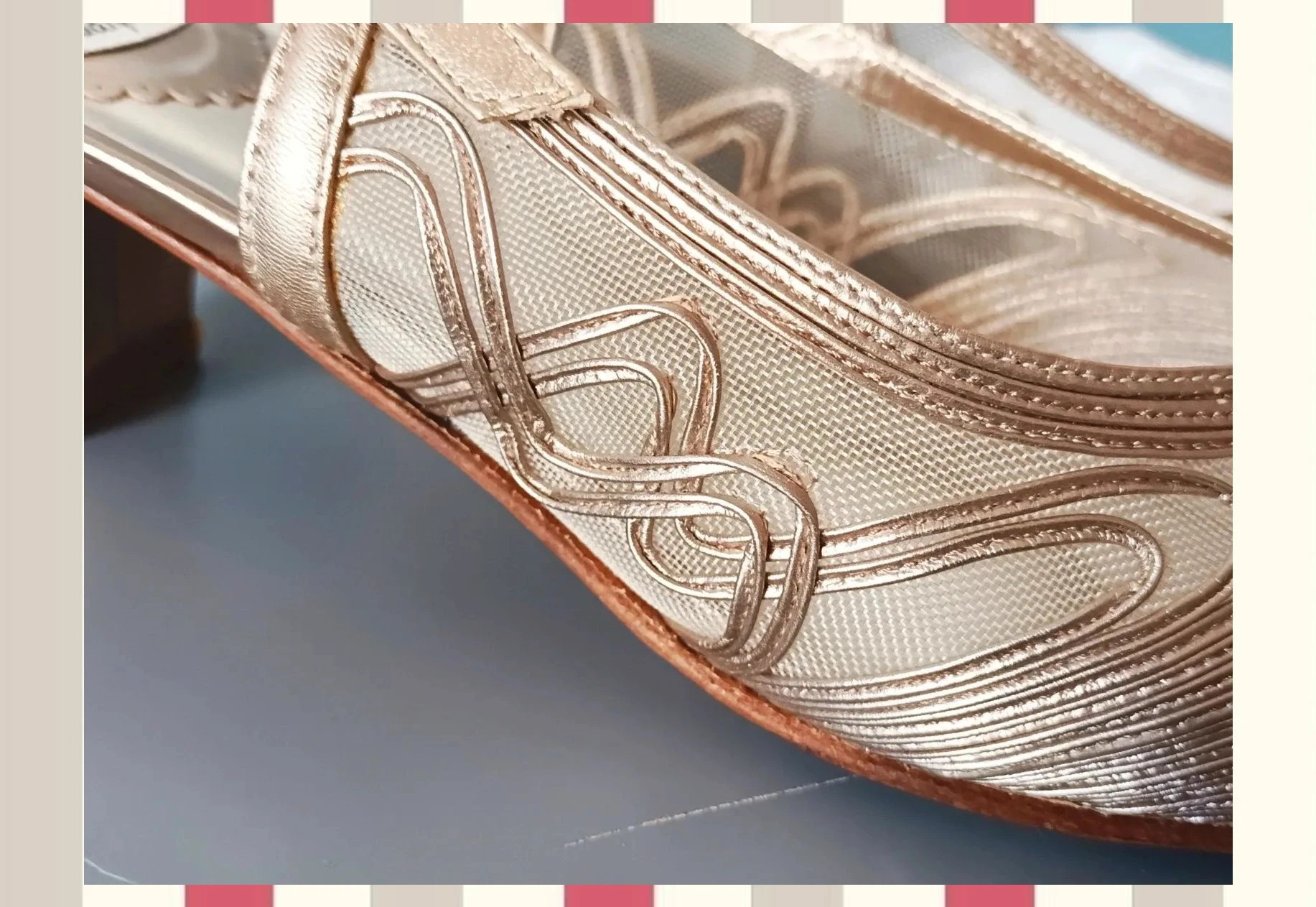 Zapatos de fiesta Guanflex champan metalizado T.38 – Guanflex – taille 38 5