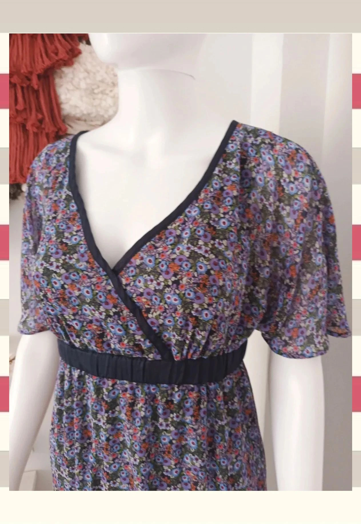 Precioso Vestido Mini Corte Imperio by Esprit T.S – Esprit – taille S / 36 / 8 5