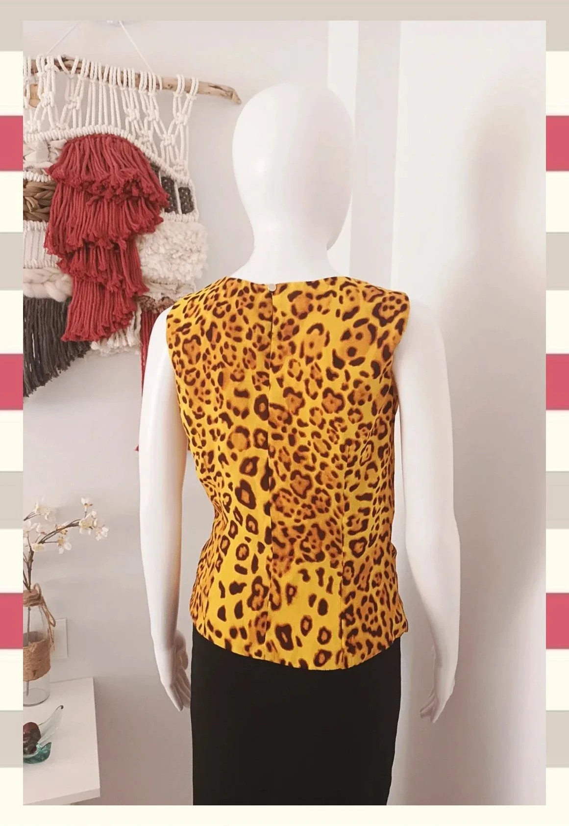 Elegante Top/ Blusa By Carlo Pascual Print Animal T. M. – Carlo Pascual – taille M / 38 / 10 3
