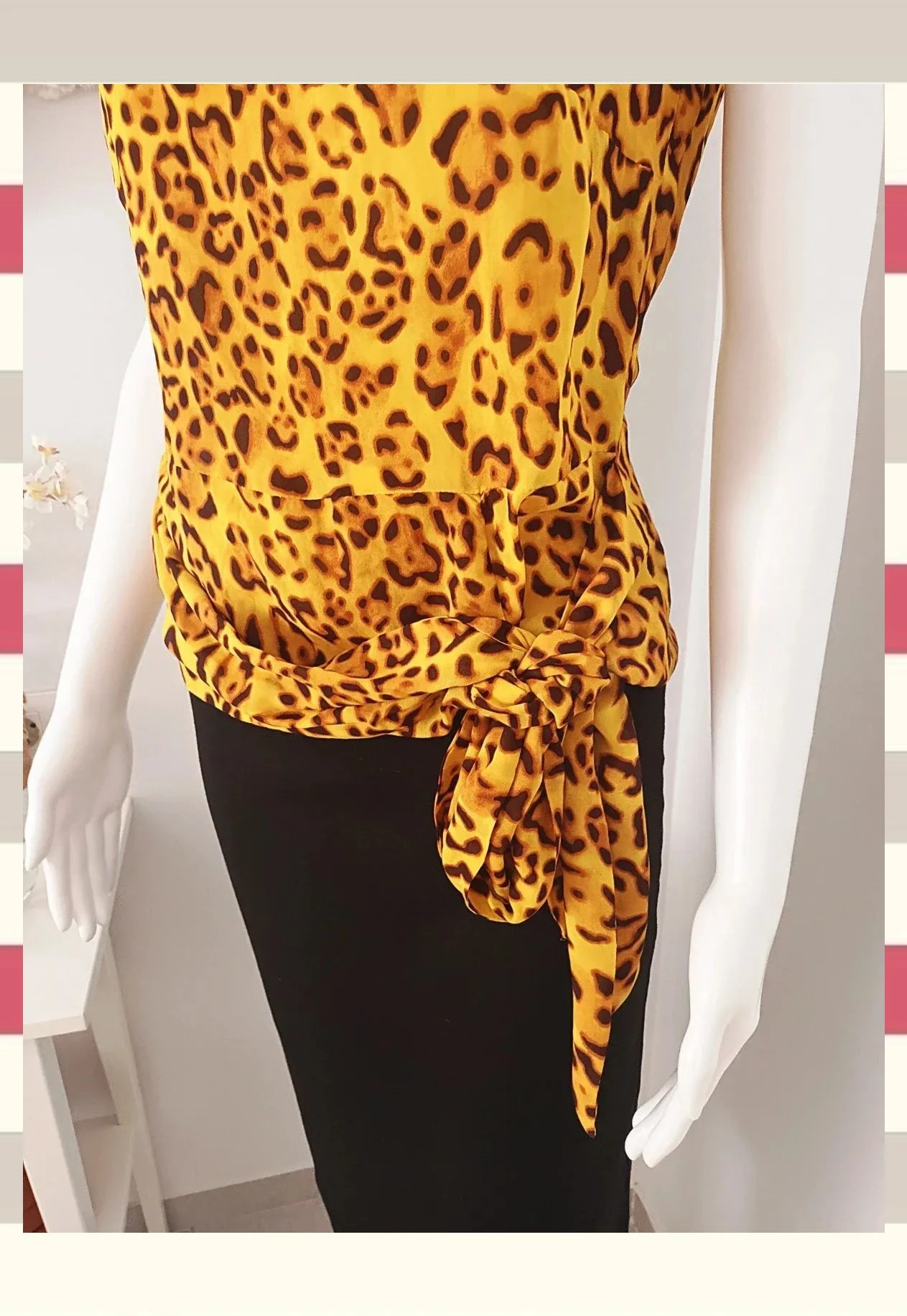 Elegante Top/ Blusa By Carlo Pascual Print Animal T. M. – Carlo Pascual – taille M / 38 / 10 5