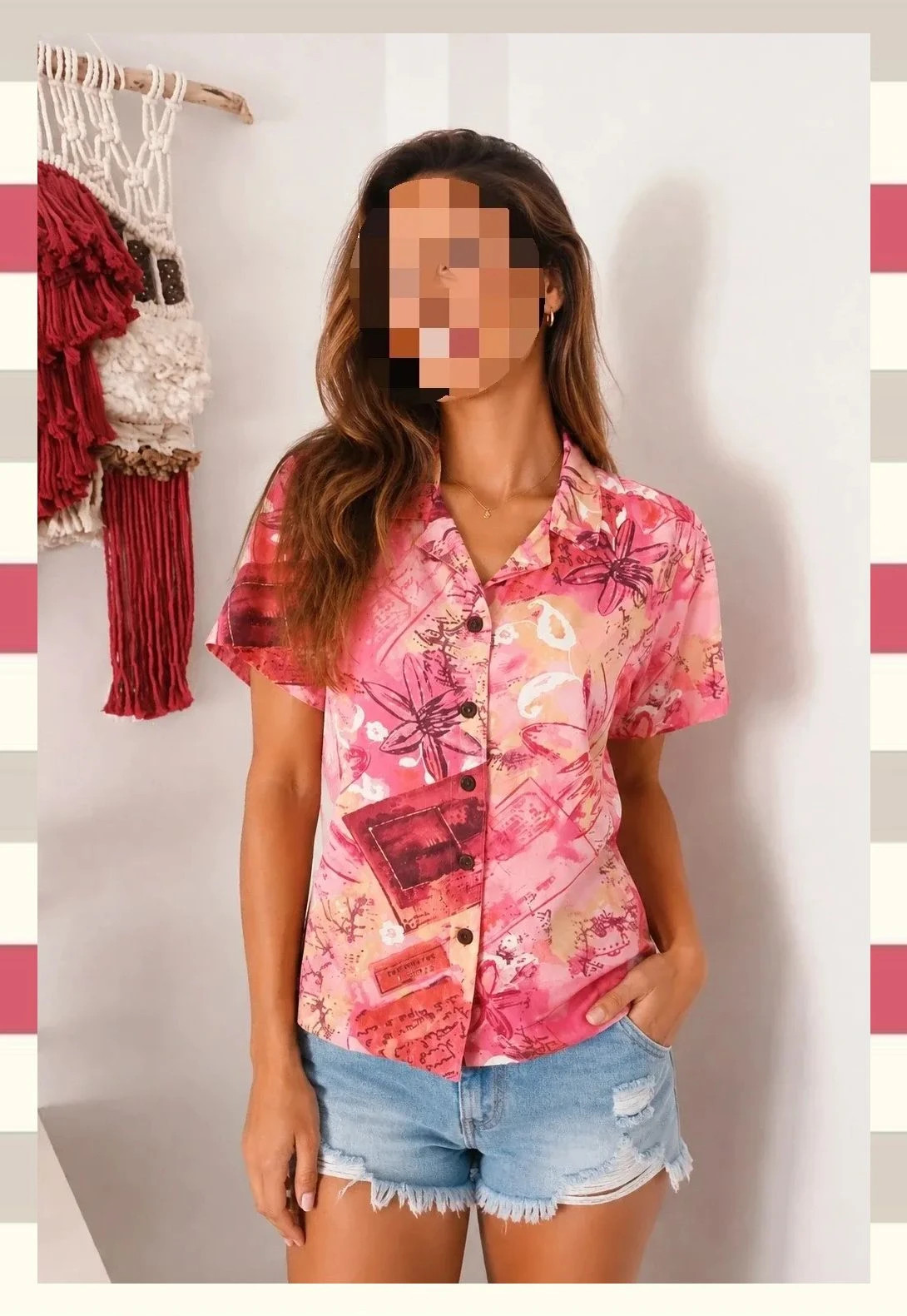 Camisa Manga Corta by Caribbean Joe Go T.S – Caribbean Joe – taille S / 36 / 8 2