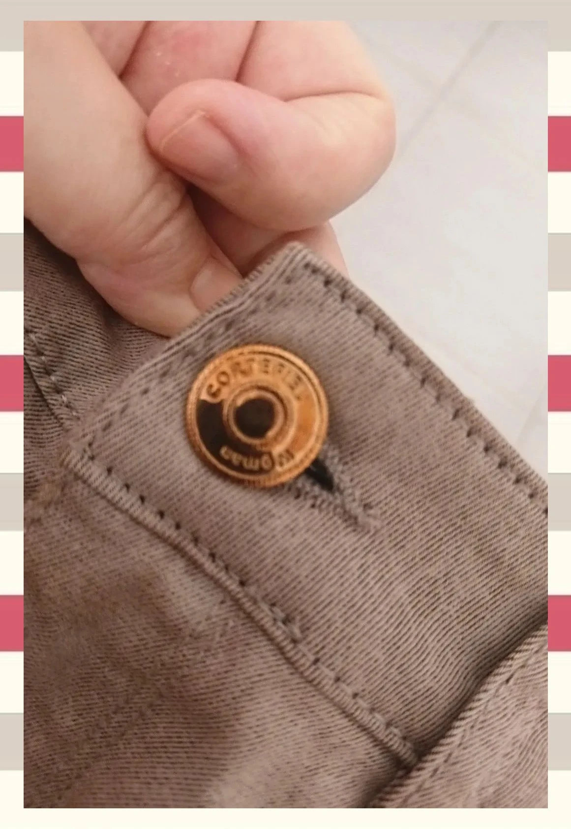 Falda lápiz beige Cortefiel T.36 (S) - corte recto, muy buen estado 👗 – Cortefiel – taille S / 36 / 8 4