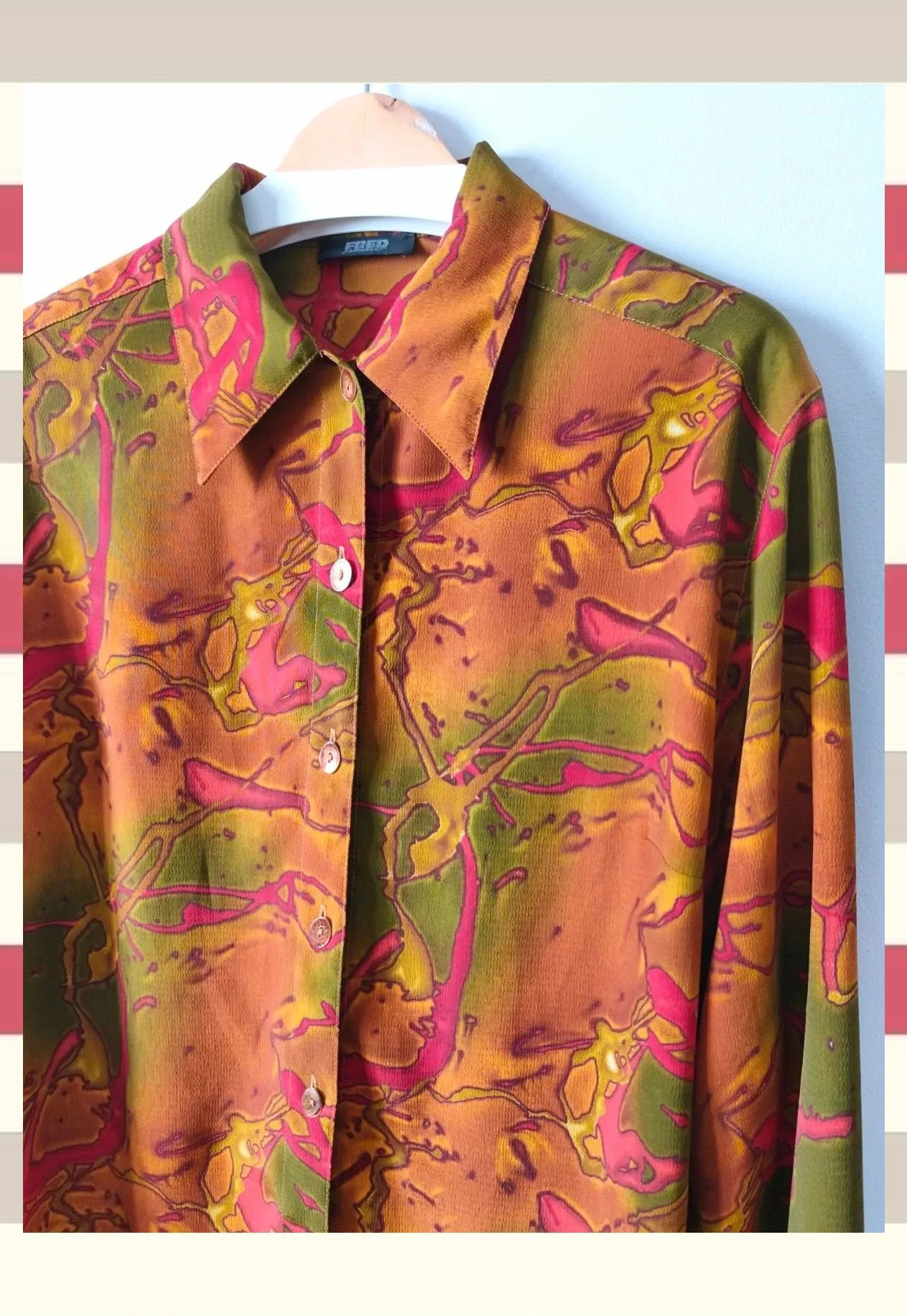 Camisa Vintage Fred Sabatier Estampado psicodélico T.46 – Fred Sabatier – taille XL / 42 / 14 2