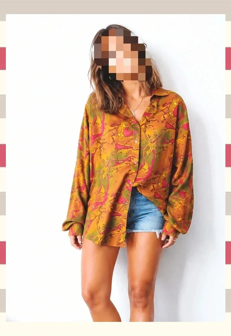 Camisa Vintage Fred Sabatier Estampado psicodélico T.46 – Fred Sabatier – taille XL / 42 / 14 3