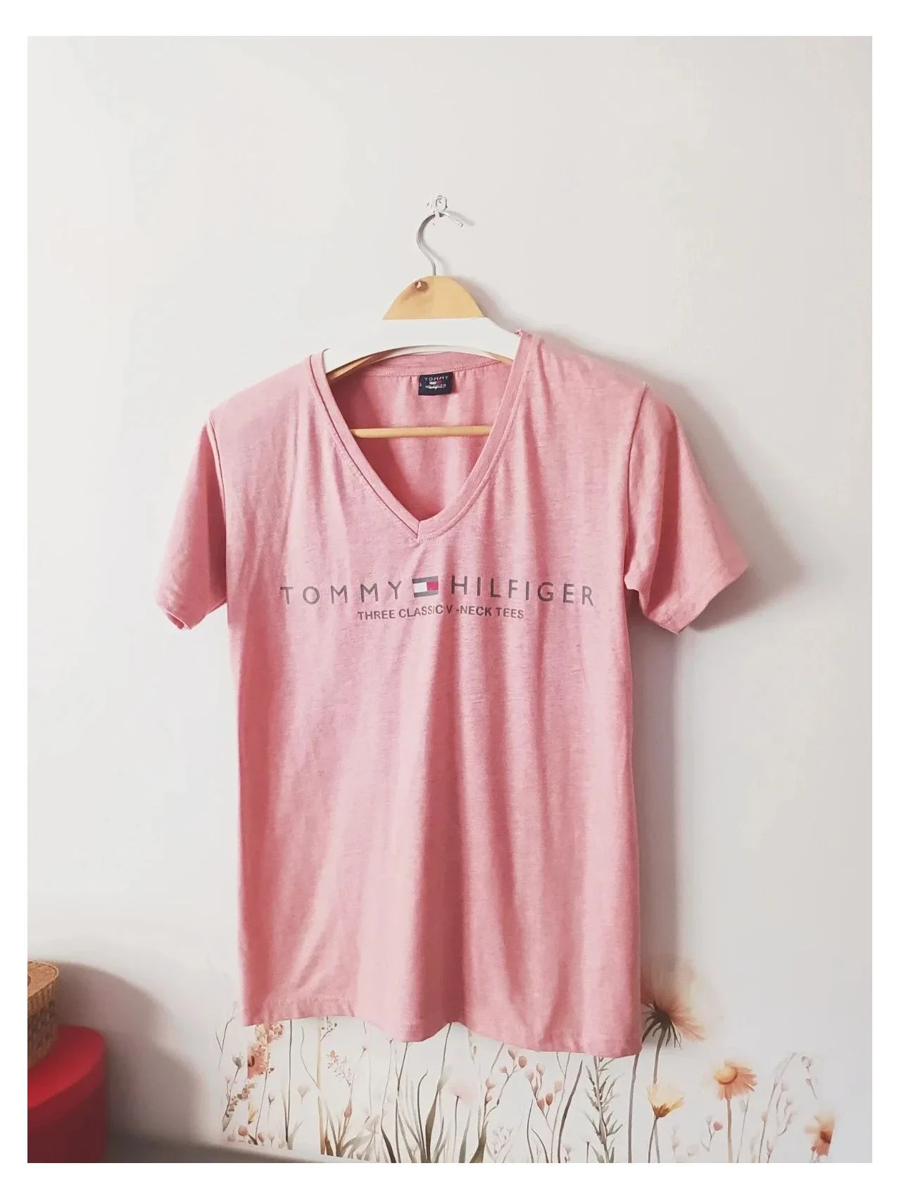 Camiseta Tommy Hilfiger Original Rosa Melange – Tommy Hilfiger – taille S / 36 / 8