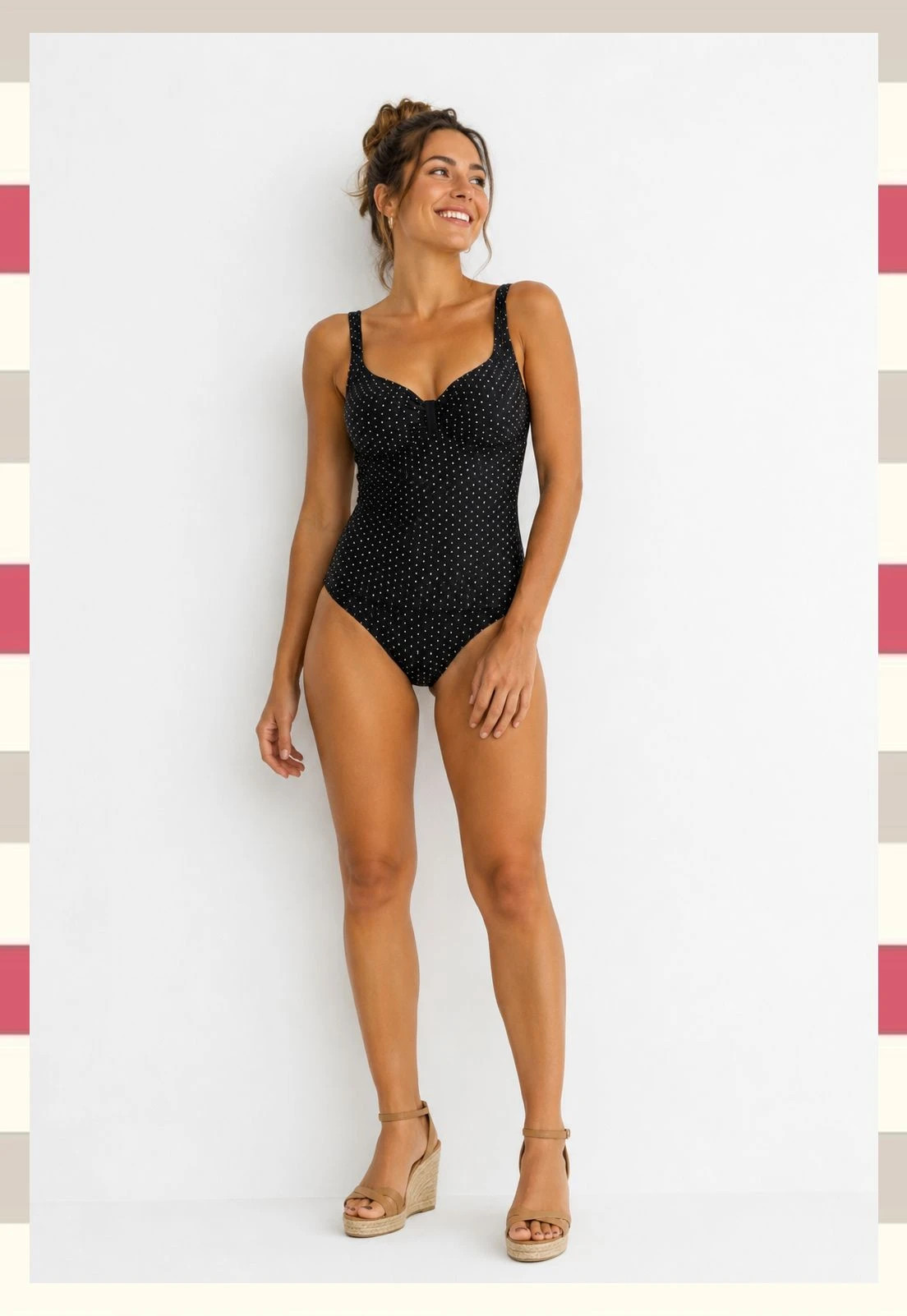 Bañador Entero Olaian Estilo Tankini Print de lunares – Olaian – taille M / 38 / 10 3