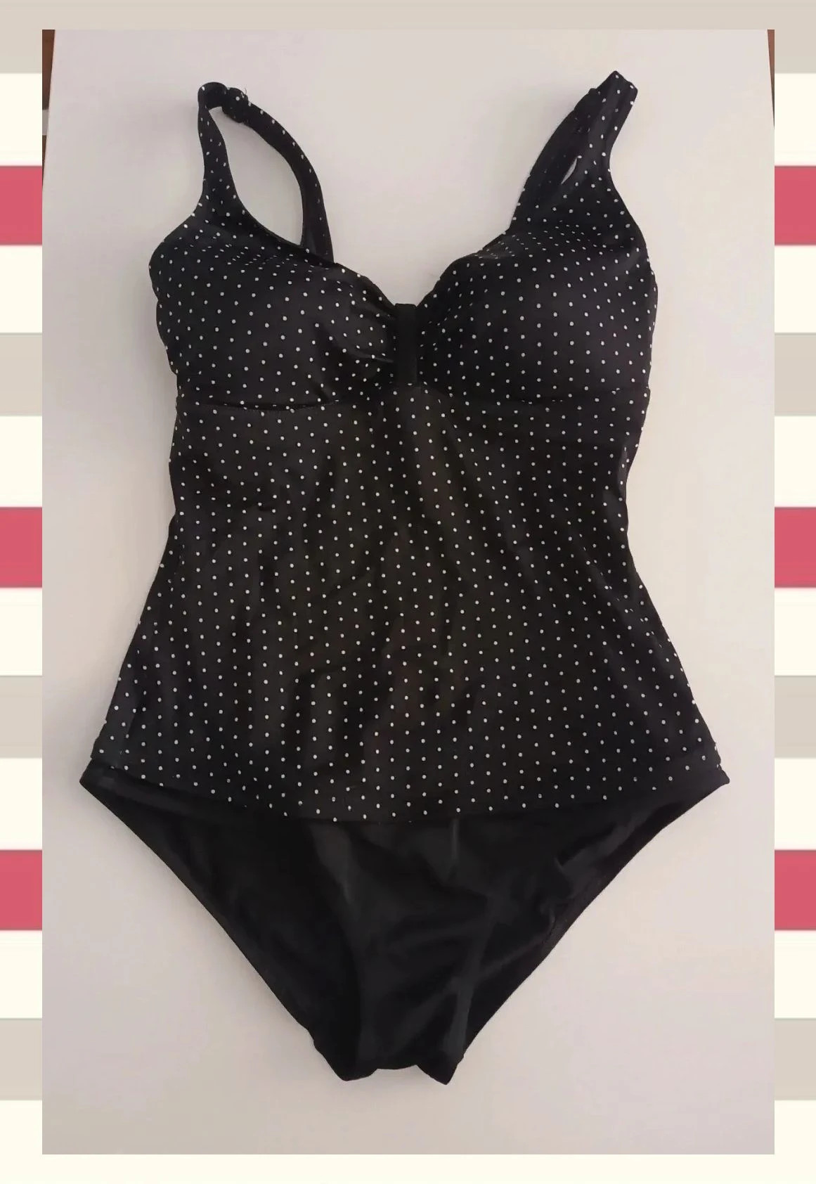 Bañador Entero Olaian Estilo Tankini Print de lunares