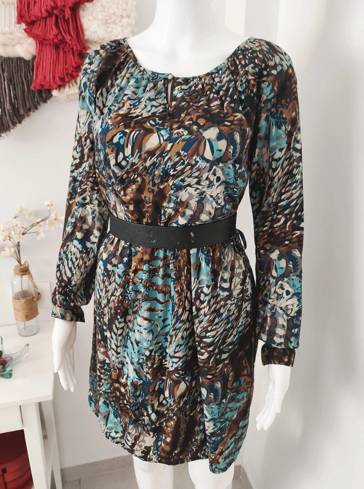 Mini Vestido Estampado Abstracto by Formula Joven T.38 – Fórmula Joven – taille M / 38 / 10 5