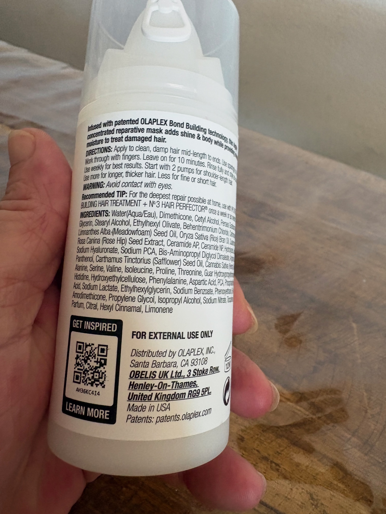 Masque capillaire Olaplex N°8 Bond Intense – Olaplex 2