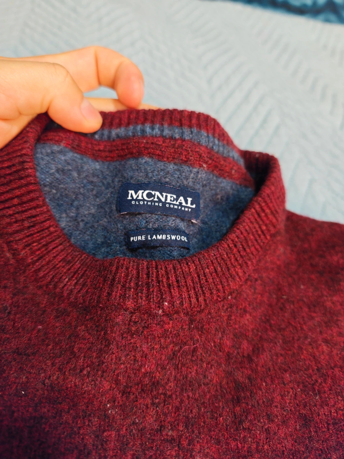 Jersey MCNEAL 100% Pure Lambswool Burdeos (L / Fit M-S) – McNeal – taille M 2