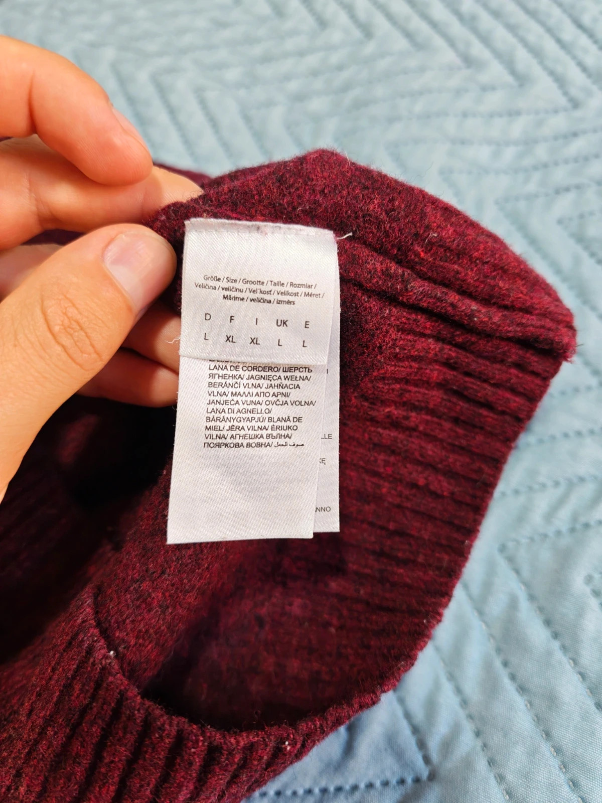Jersey MCNEAL 100% Pure Lambswool Burdeos (L / Fit M-S) – McNeal – taille M 4