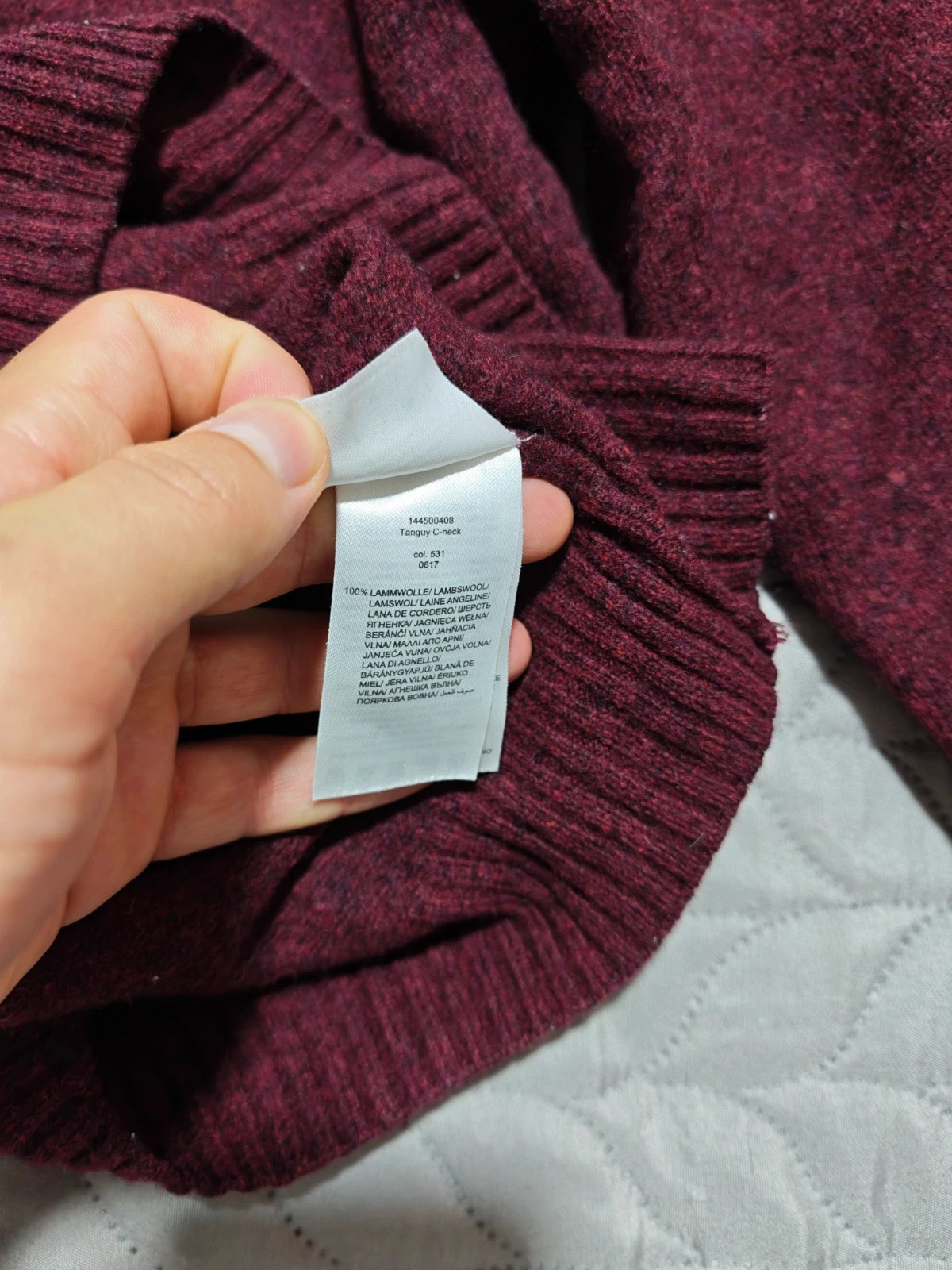 Jersey MCNEAL 100% Pure Lambswool Burdeos (L / Fit M-S) – McNeal – taille M 5