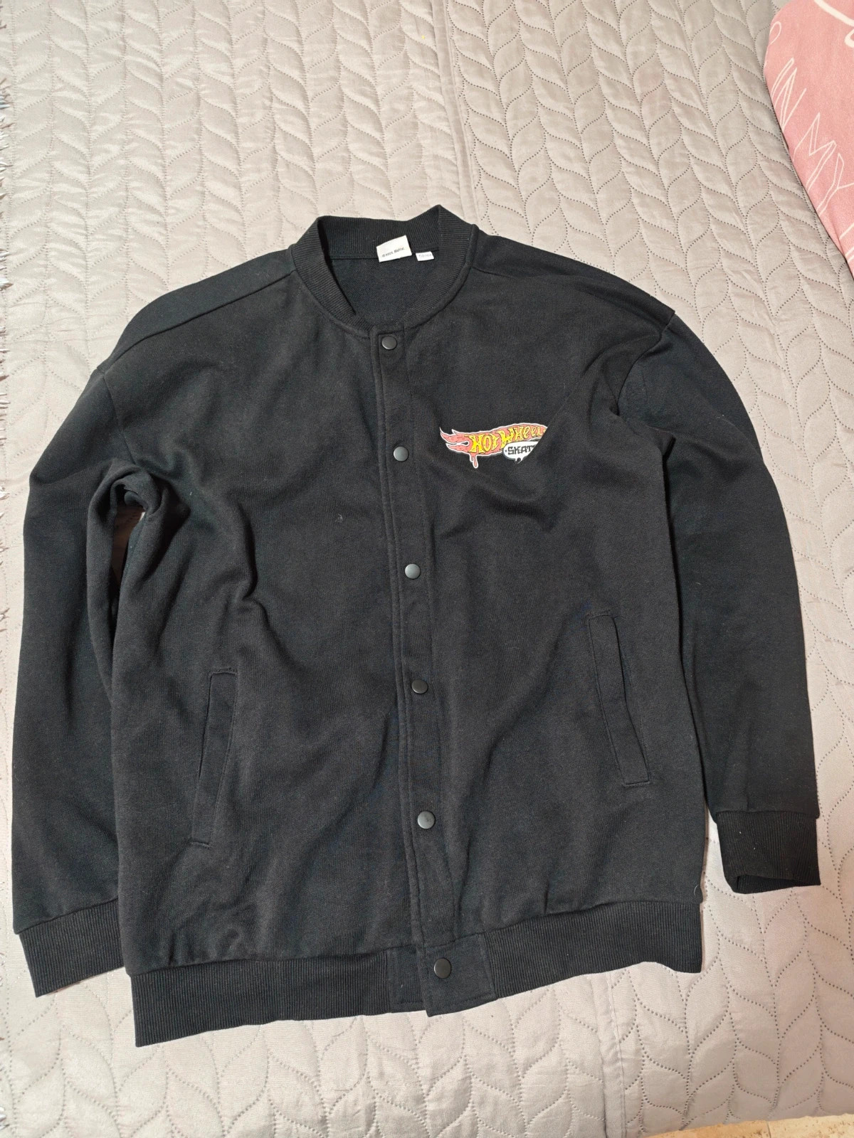Chaqueta / Bomber negra Hot Wheels Skate