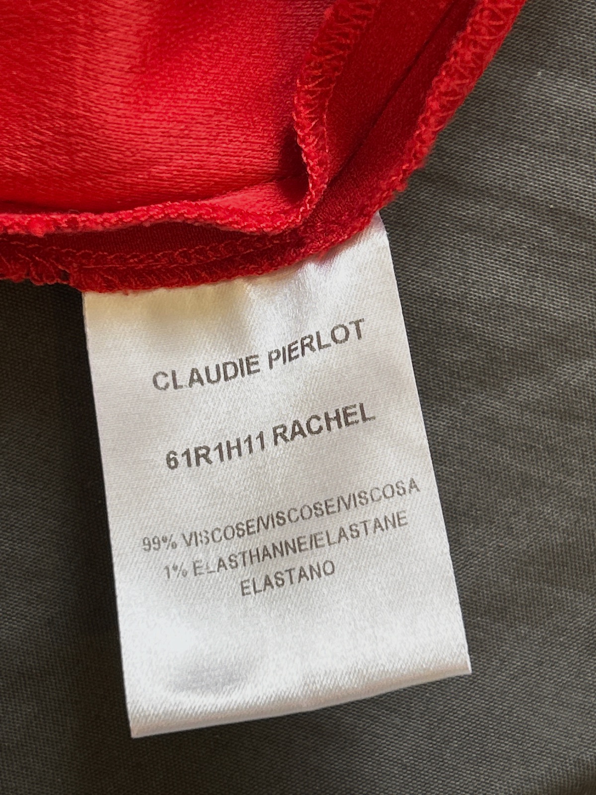 Robe rouge "Rachel" - Claudie Pierlot 36 – Claudie Pierlot – taille S 5