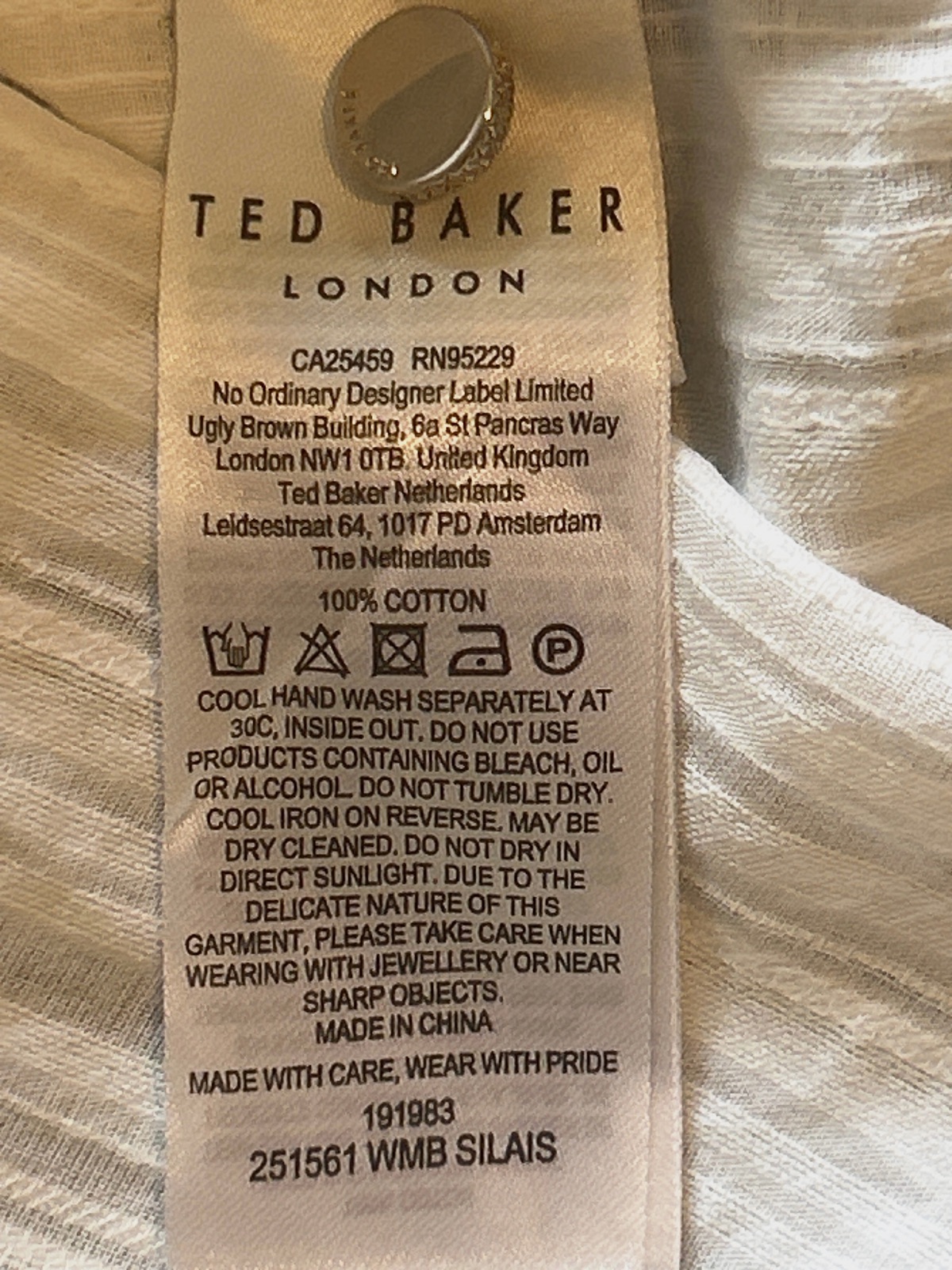 Chemisier blanc Ted Baker à volants T1 (36) – Ted baker – taille S 8