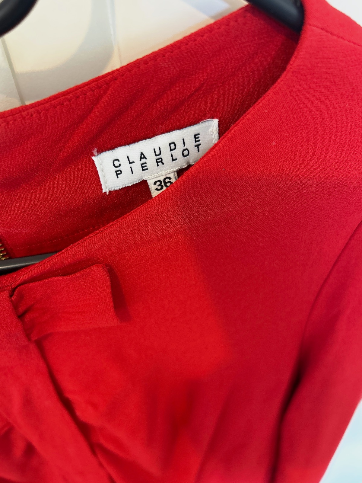 Robe rouge "Rachel" - Claudie Pierlot 36 – Claudie Pierlot – taille S 3
