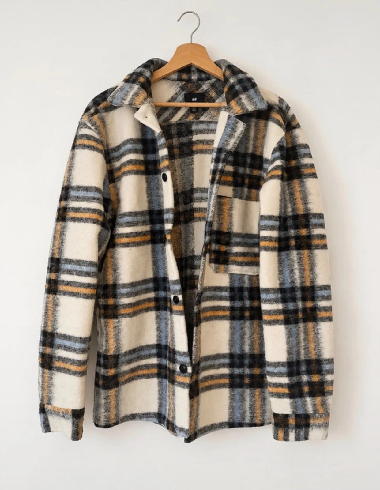 Veste sur chemise oversize épaisse à carreaux H&M - Taille M