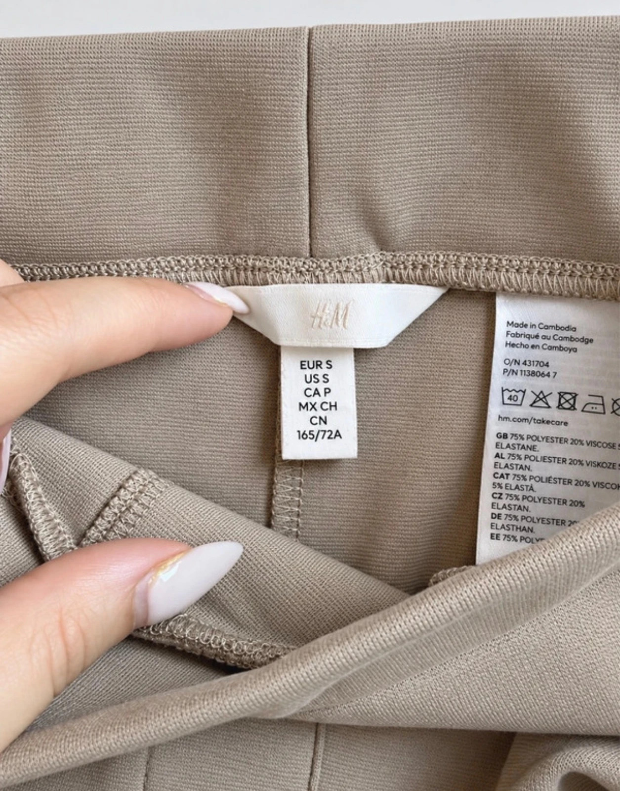 Pantalon large H&M beige/taupe - taille S - neuf – H&M – taille S 3