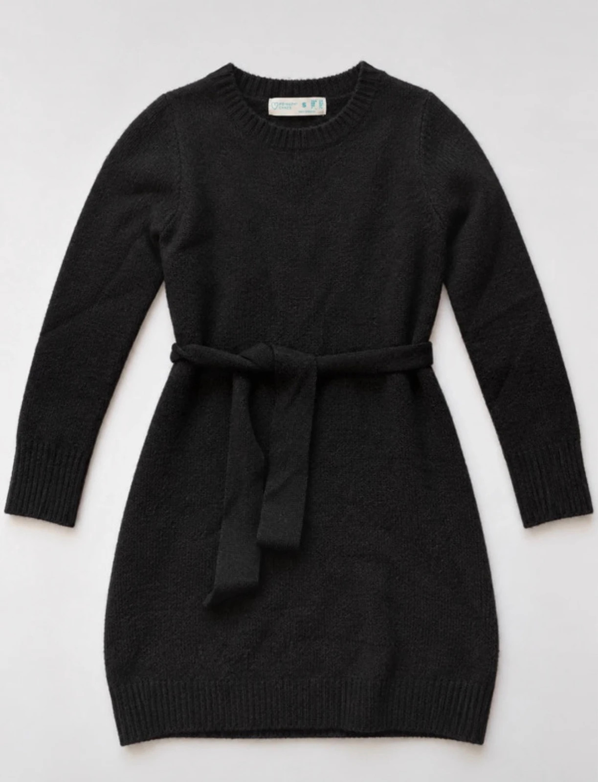 Robe pull noire Primark avec ceinture - Taille S