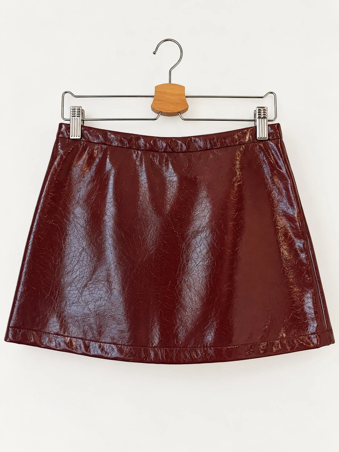Jupe vinyle bordeaux SHEIN taille M neuve